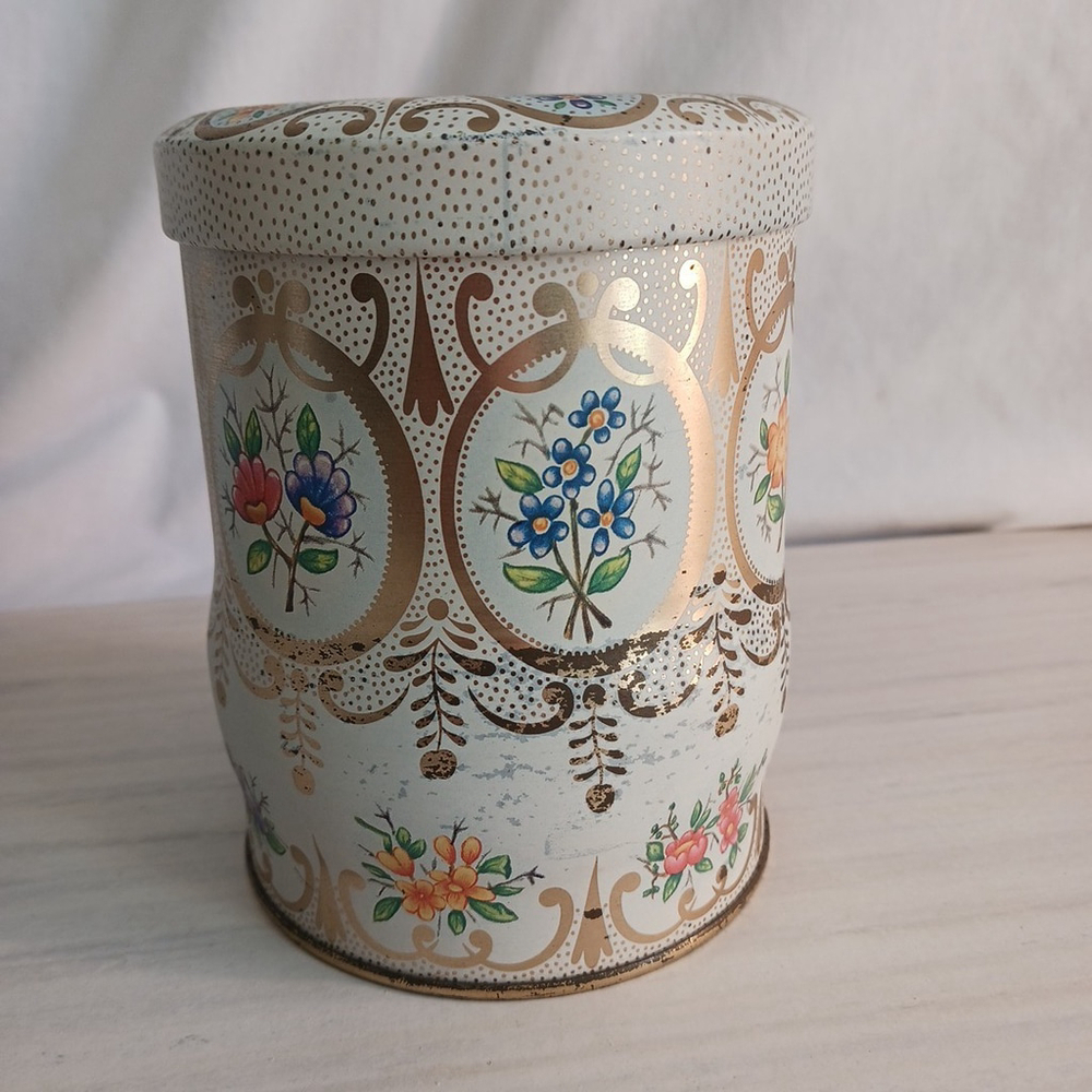The Tin Box Company Daher Floral Round 5 Inch